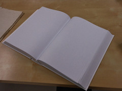A clean slate = an opened book with blank pages